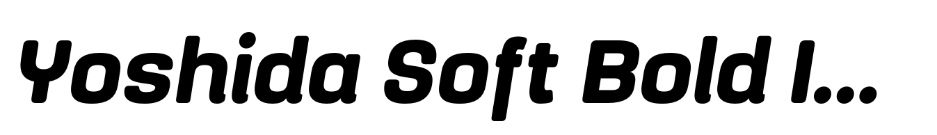 Yoshida Soft Bold Italic